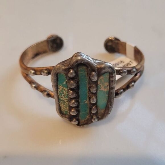 Mikal Winn For Free People Signed Triple Jasper Cuff NWT - Picture 1 of 7